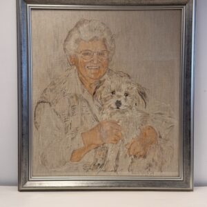Mother with Kwibus in its silver-coloured frame