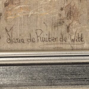 Signature at the lower right of Mother with Kwibus