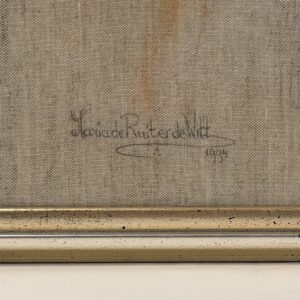 Signature and date at the lower right of Puck