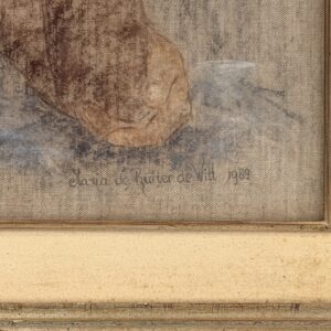 Signature and date at the lower right of Sheltered