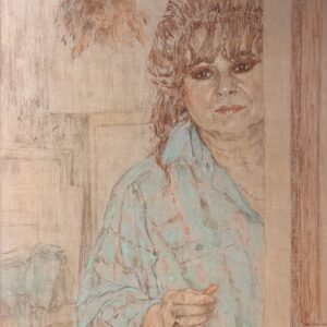 Zelfportret van Maria de Ruiter-de Witt, volledige afbeelding van het werk