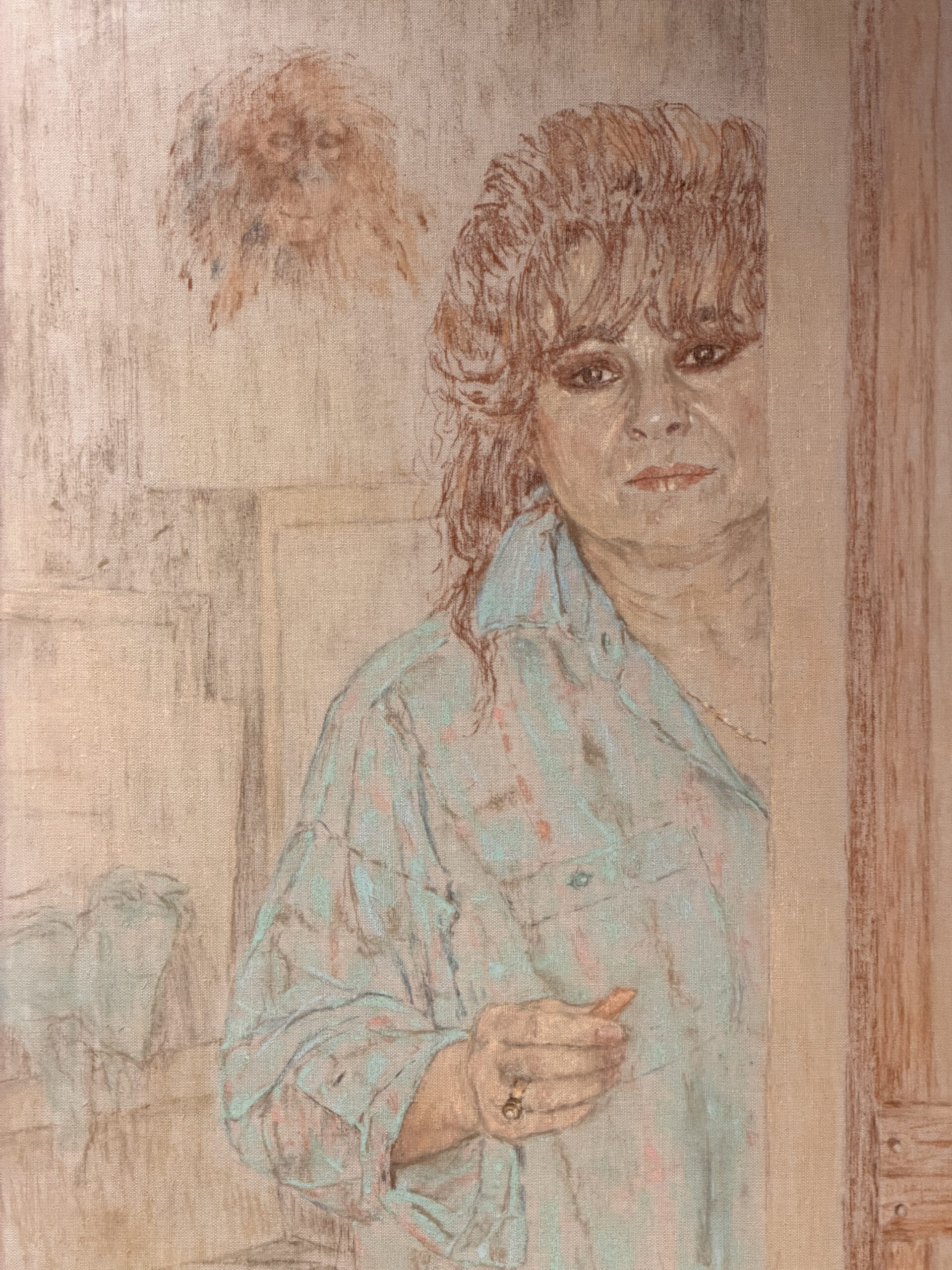 Self-portrait by Maria de Ruiter-de Witt, full image of the artwork