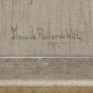 Signature at the lower left of Self-portrait