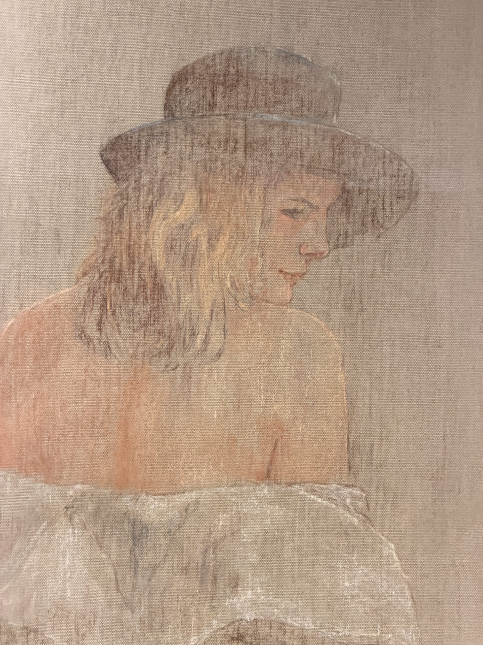 Woman with Hat by Maria de Ruiter-de Witt, full image of the artwork