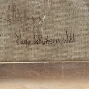 Signature at the lower right of Woman with Hat