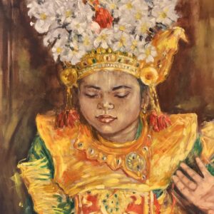 Indonesisch danseresje van Maria de Ruiter-de Witt, volledige afbeelding van het werk