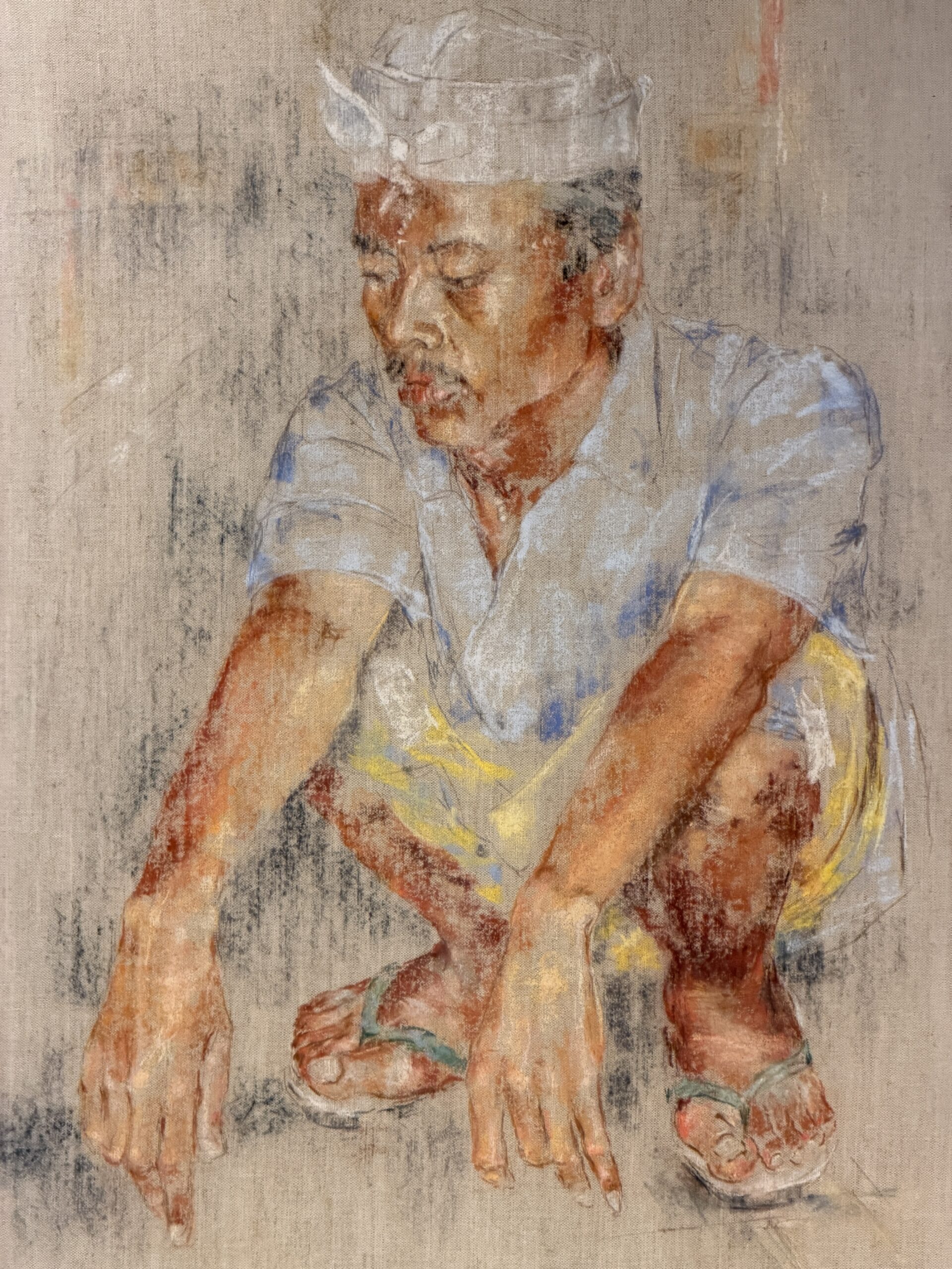 Crouching Man by Maria de Ruiter-de Witt, full image of the artwork