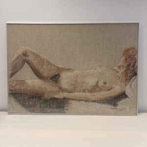 Barbara's Reverie in its light-coloured frame