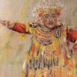 Indonesische danser van Maria de Ruiter-de Witt, volledige afbeelding van het werk