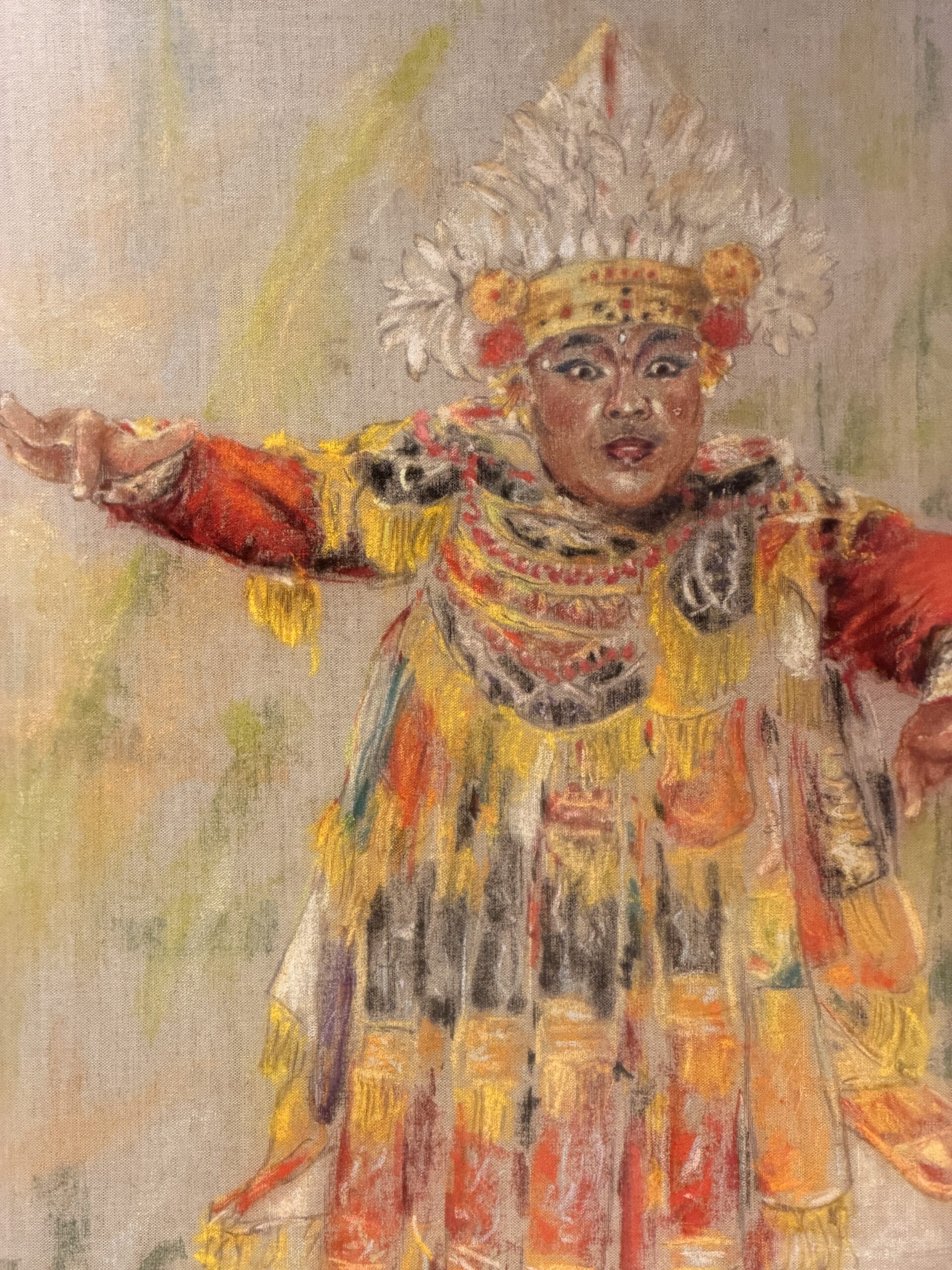 Indonesian Dancer by Maria de Ruiter-de Witt, full image of the artwork