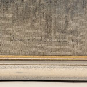 Signature and date at the lower right of Tulips