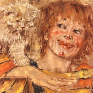 Mijn kat van Maria de Ruiter-de Witt, volledige afbeelding van het werk