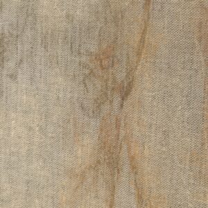 Detail of the face and pastel texture on linen