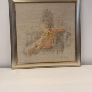 The Yellow Bow in its silver-coloured frame