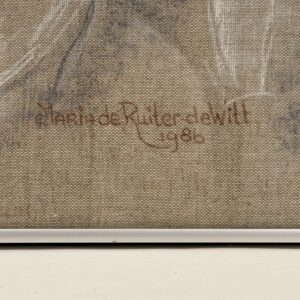 Signature and date at the lower right of Sleeping Barbara