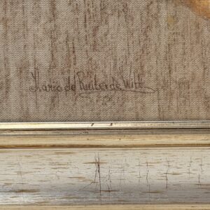 Signature at the lower left of Nude with Jacket