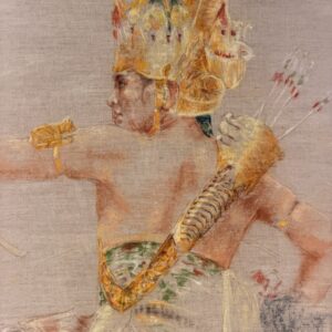Indonesische krijger van Maria de Ruiter-de Witt, volledige afbeelding van het werk