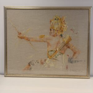 Indonesian Warrior in its silver-coloured frame
