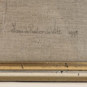 Signature and date at the lower right of Indonesian Warrior
