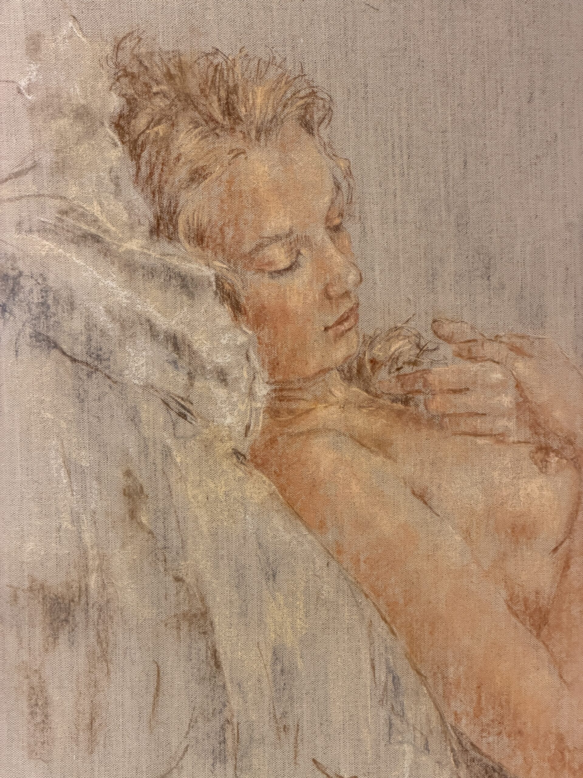 Fallen Asleep by Maria de Ruiter-de Witt, full image of the artwork