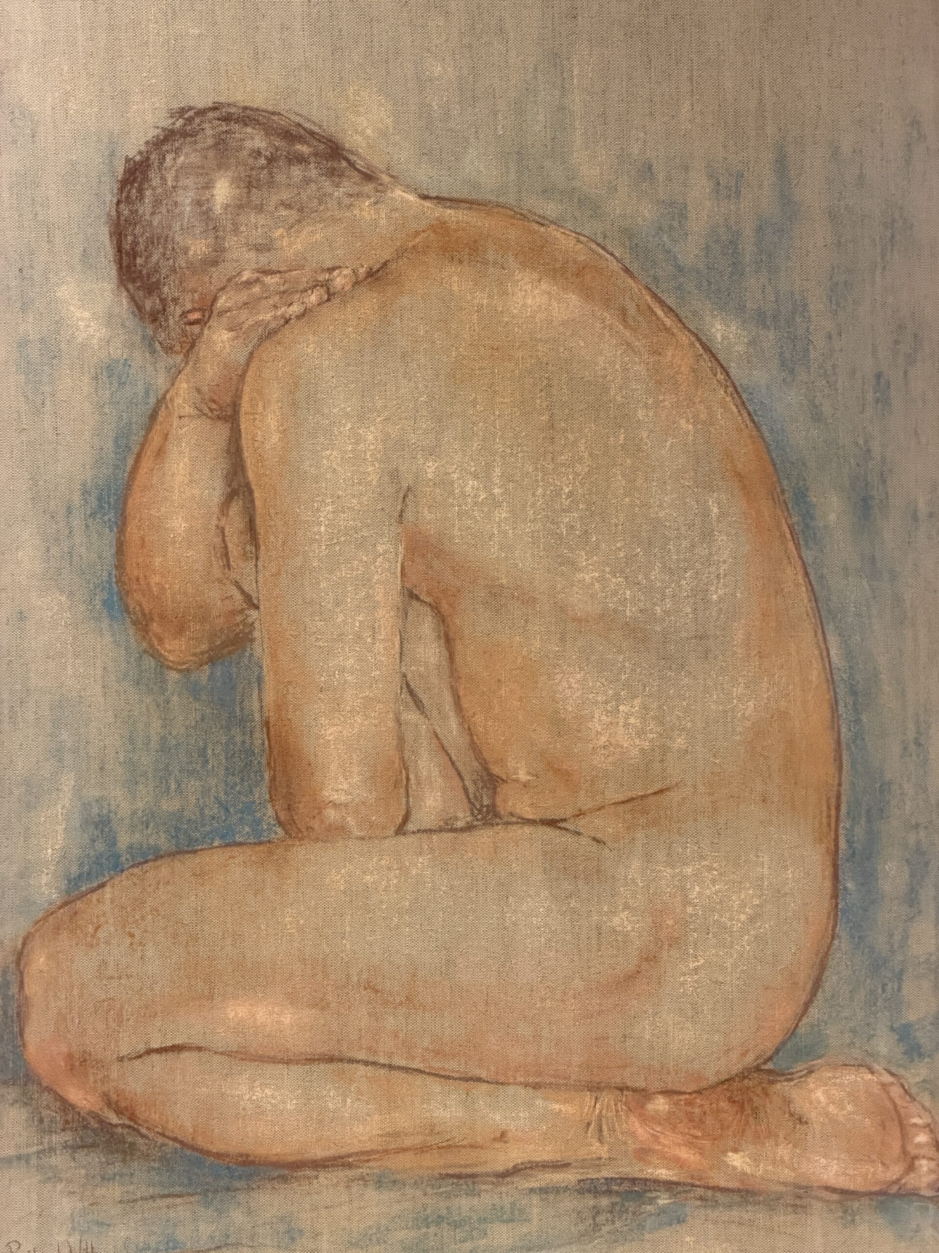 Erik Kneeling by Maria de Ruiter-de Witt, full image of the artwork